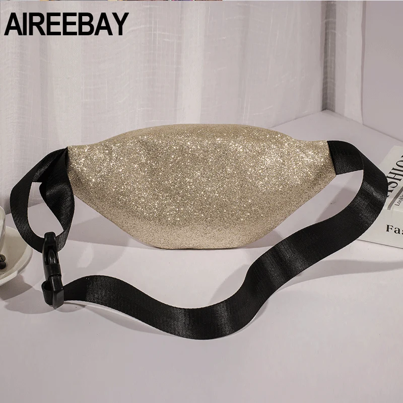 Поясная Сумка AIREEBAY для женщин модные забавные дамские сумочки с блестками