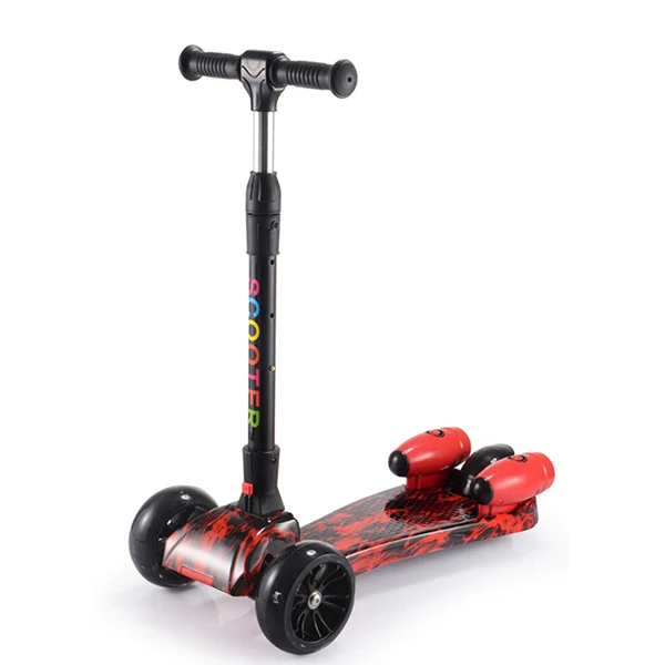 Детские скутеры трехколесный велосипед со вспышками и музыкальной игрушкой