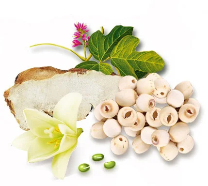 

Pure Natural 100g Plant Radix Puerariae & Lotus Seed & Green Bean & Lily Mixed Powder Face Film Materials