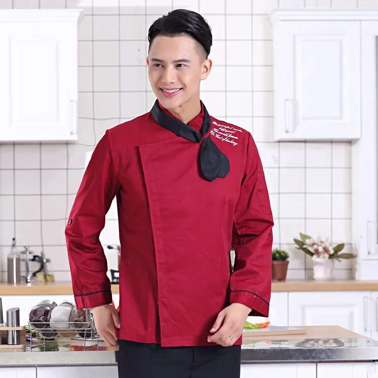Комбинезоны для шеф повара с длинными рукавами Осень зима гостиниц ресторанов