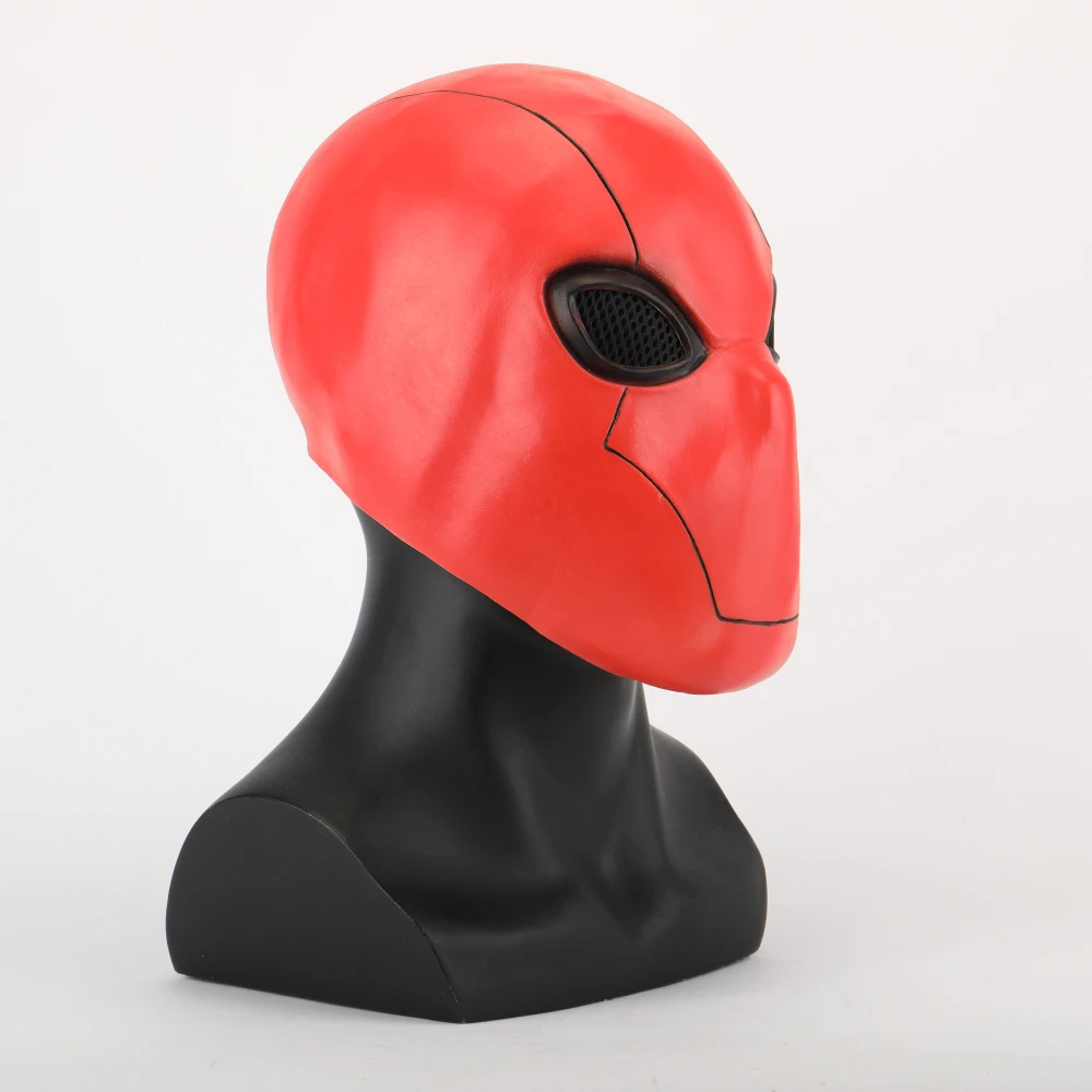 Маска с красным капюшоном латексные маски супергероев Marvel шлем полной головкой
