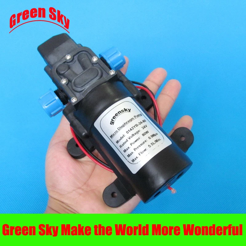 Мембранный насос 24 В для мытья автомобилей медицинское и химическое