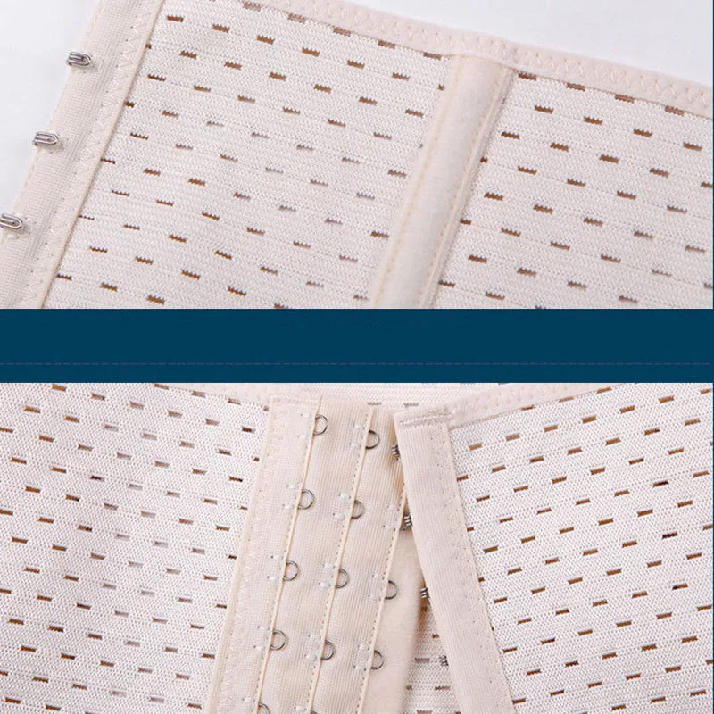 Высокое качество женский дышащий пояс для живота стеклянный корсет талии