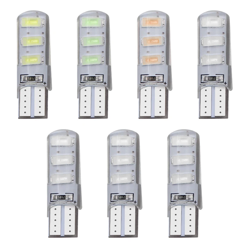 10X T10 192 W5W 6 SMD 5630 Светодиодный силикагель Водонепроницаемый Клин светильник 6SMD 5730