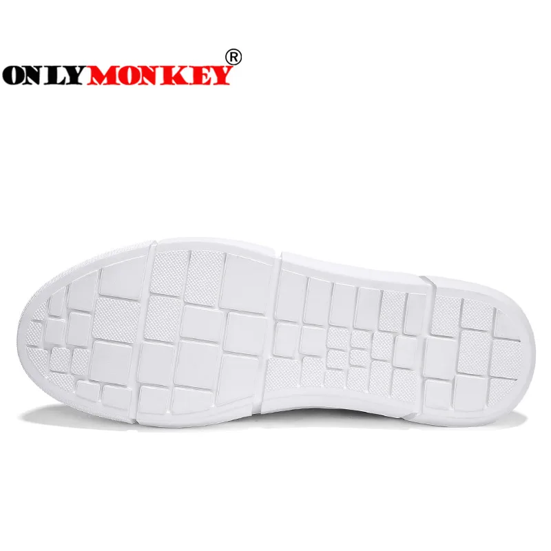 ONLYMONKEY/мужские кроссовки из мягкой кожи эластичные удобные уличные на шнуровке