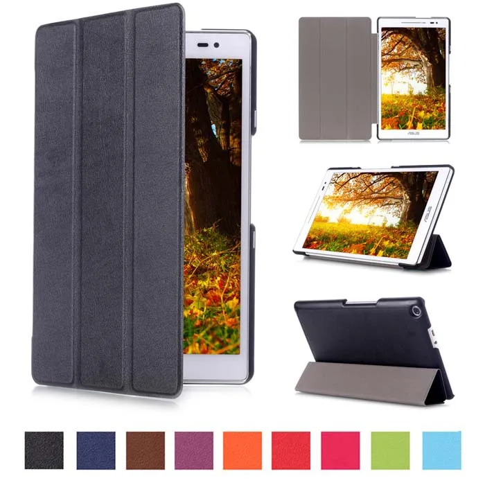 Ультратонкий чехол-книжка из ПУ кожи с 3 отделениями Магнитный чехол для Asus Zenpad 8 0