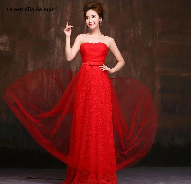Robe demoiselle d'honneur Лидер продаж кружево StraplessA линии Королевский Синий Бирюзовый мятно зеленый розовый платья подружек невесты до$50