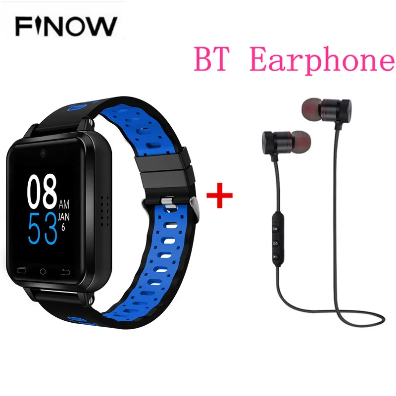 Finow Q1 Pro 4 г smart watch Android 6 0 MTK6737 1 ГБ/8 ГБ SmartWatch телефон Heart Rate sim-карты поддержка