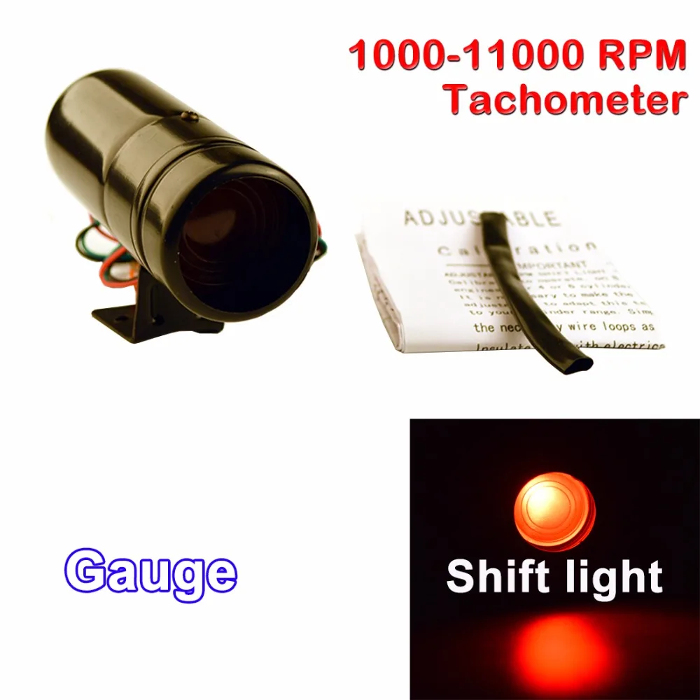 Автомобильный измерительный прибор DRAGON регулируемый светодиодный Тахометр