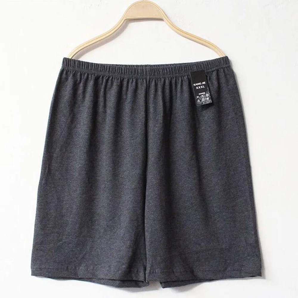 Dark Gray Мужские хлопковые Пижамные шорты, одежда для сна, летние повседневные свободные боксеры, нижнее белье, сексуальная мягкая Пижама, ночное белье, трусы, пижама hombre - Цвет: Dark Gray