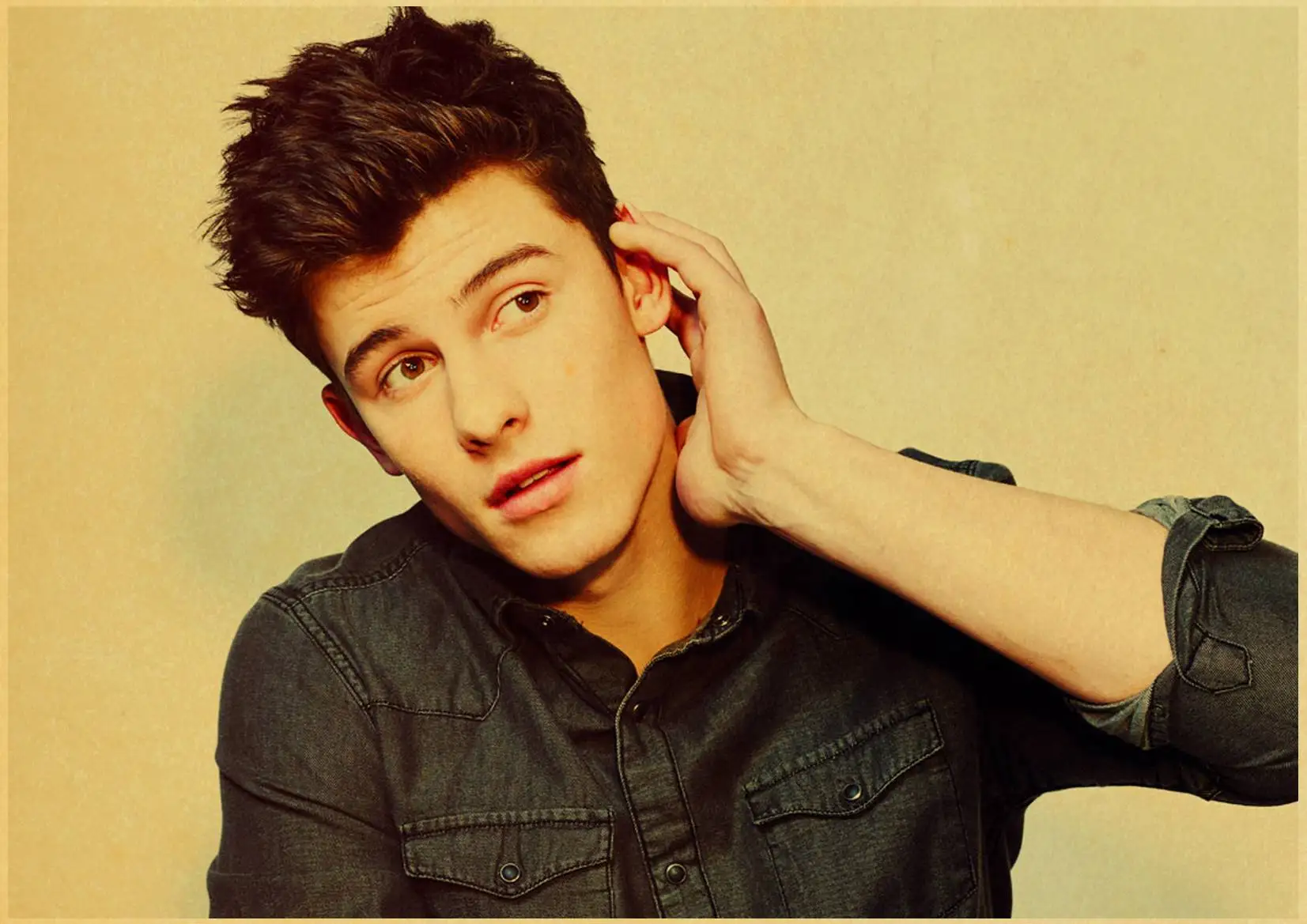 Певец Shawn Mendes плакат высокого качества печать на крафтовой бумаге картина ретро