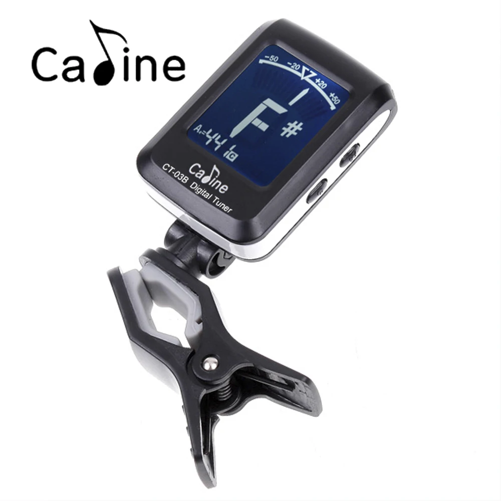 Высокое качество 360 градусов Поворотный Подсветка Гитары тюнер ЖК-дисплей Clip-On