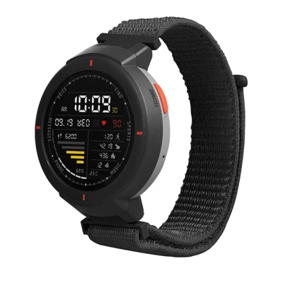 Black YUEDAER нейлоновый ремешок для Amazfit Verge ремешок петля нейлоновый ремешок для часов Замена для Xiaomi Amazfit Verge полосы для Amazfit 3 - Цвет: Black