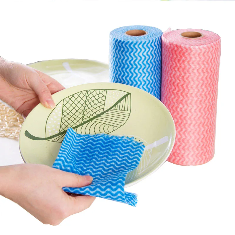 2 шт./партия Нетканая кухонная чистящая ткань одноразовые экологически чистые