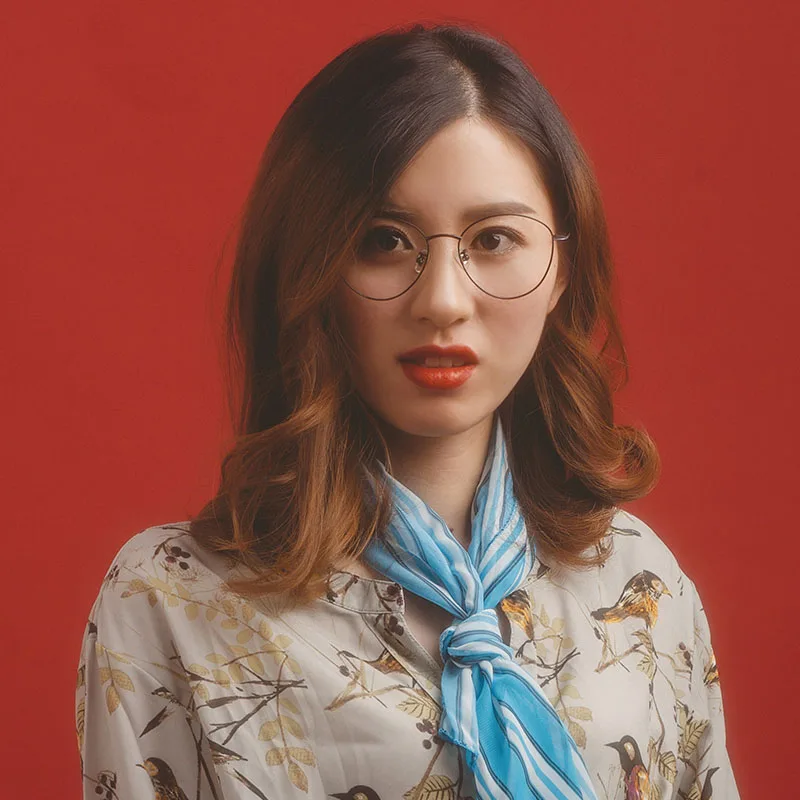 XINZE новинка модные ретро очки из чистого титана полностью круглые для