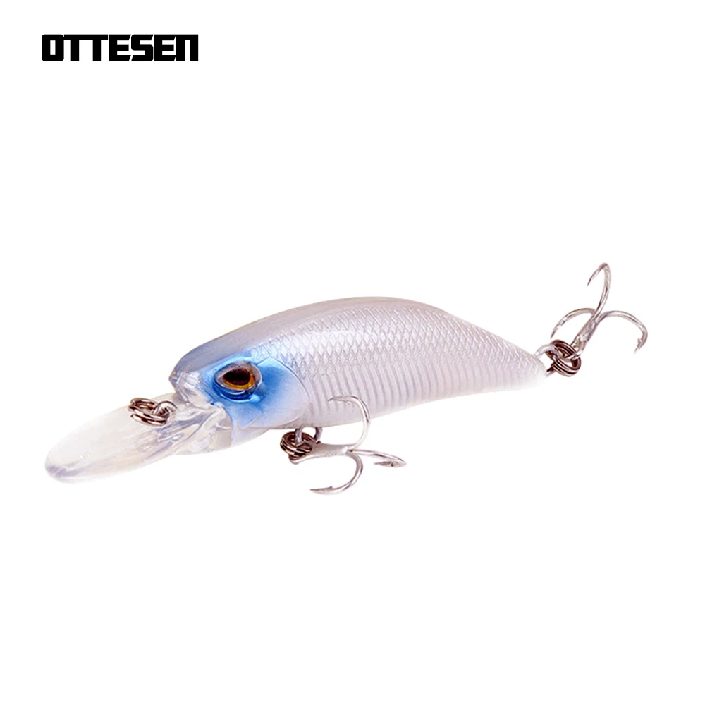 OTTESEN 1pcs/lot 65mm 5.2g minnow fishing lure pesca peche tackle isca artificial wobbler trout bassbait high quality bait | Спорт и