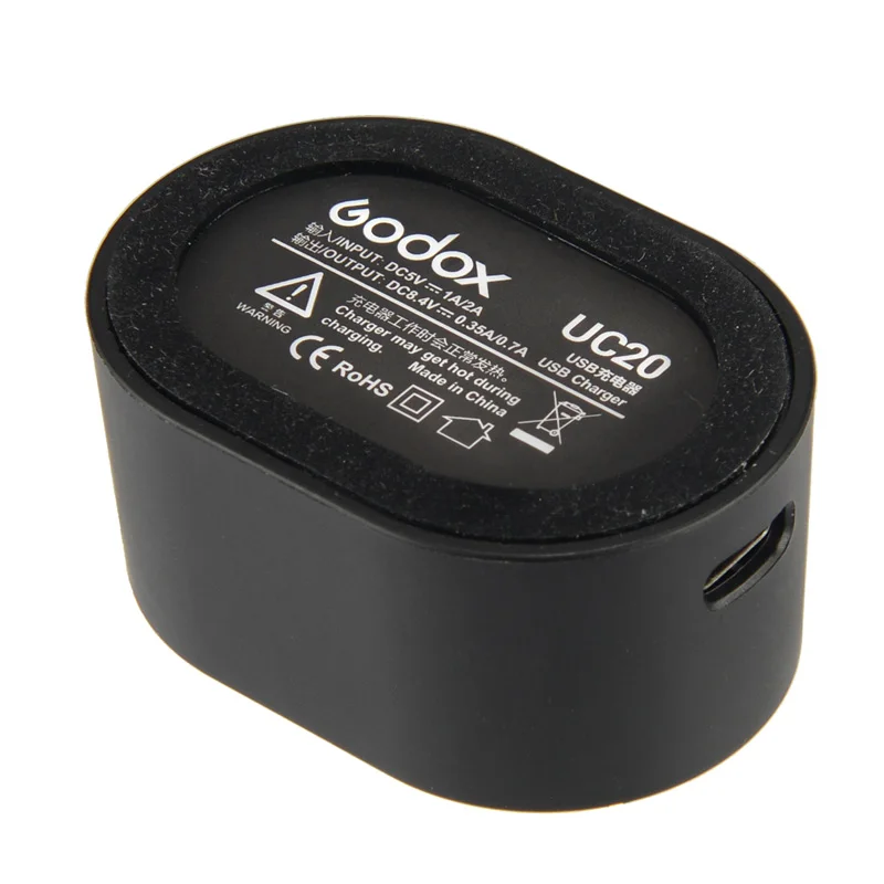 Оригинальное зарядное устройство Godox UC18 /UC20/UC29 USB + VB18/VB20/WB29 аккумулятор для