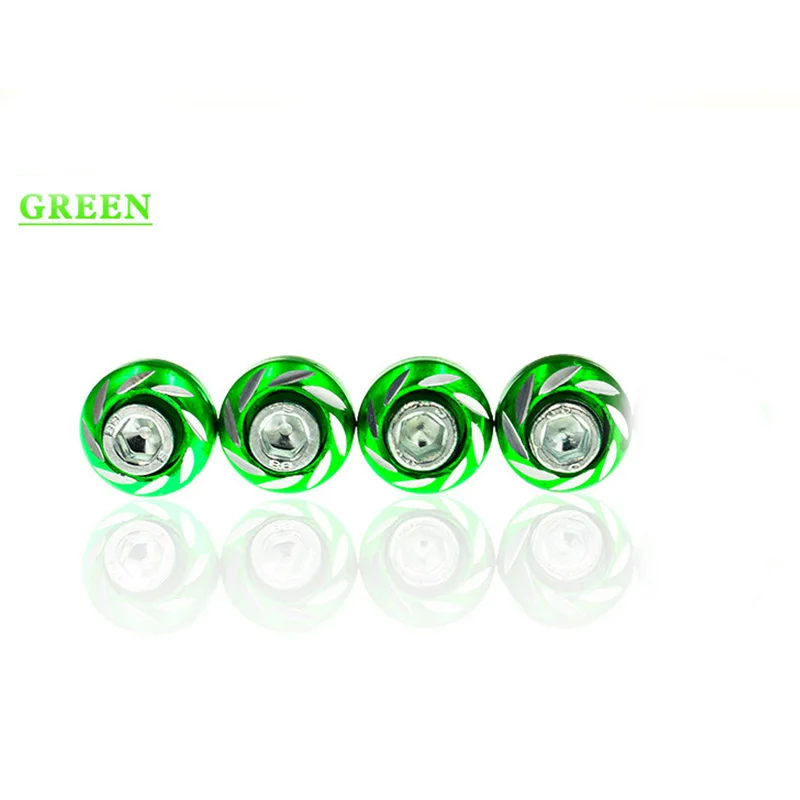 green 12 шт. автомобильный номерной знак крепежный винт для Ford Focus 2 3 VW Passat B6 B5 B7 B8 Touran Toyota Avensis Mazda 3 6 CX-5 - Название цвета: green