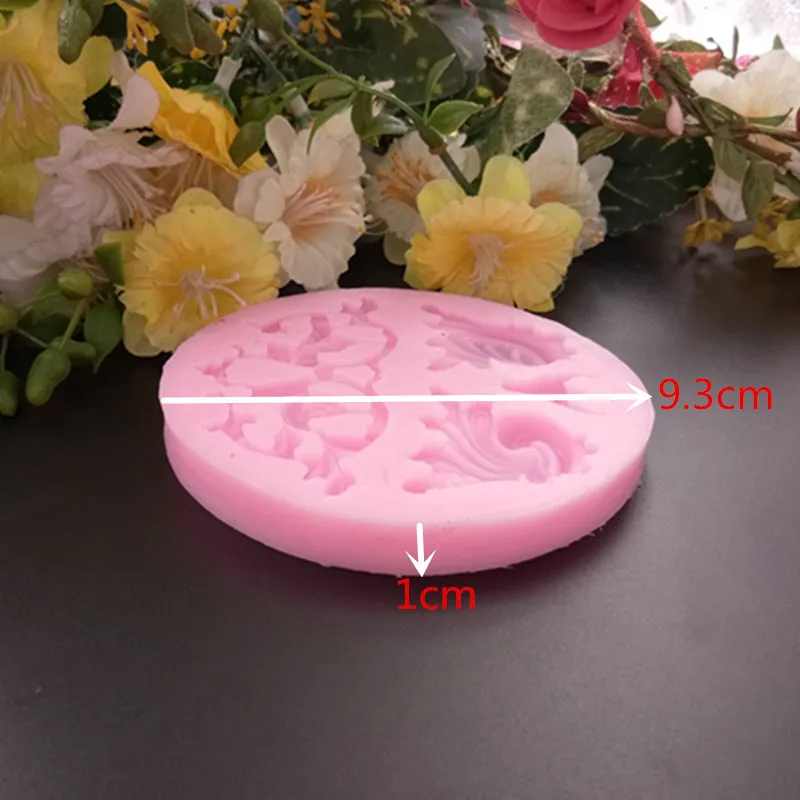 DIY барокко рельеф 3D сахар помадка торт плесень Дамаск шоколадные формы украшения