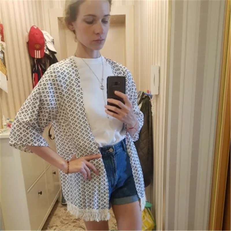 Женское летнее вязаное бикини 2019 накидка с длинным рукавом черный кардиган в