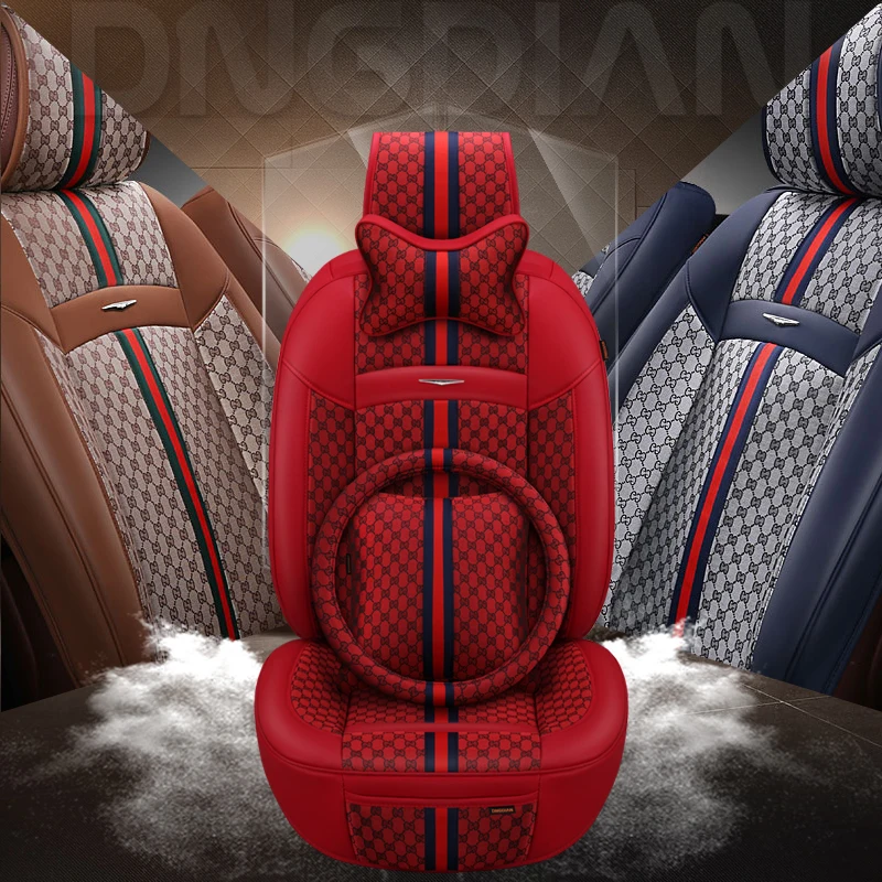 Новинка чехол на сиденье автомобиля 6D льняной универсальная подушка для Nissan altima