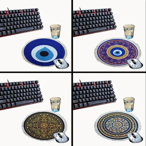 Круглый персидский игровой коврик для мыши