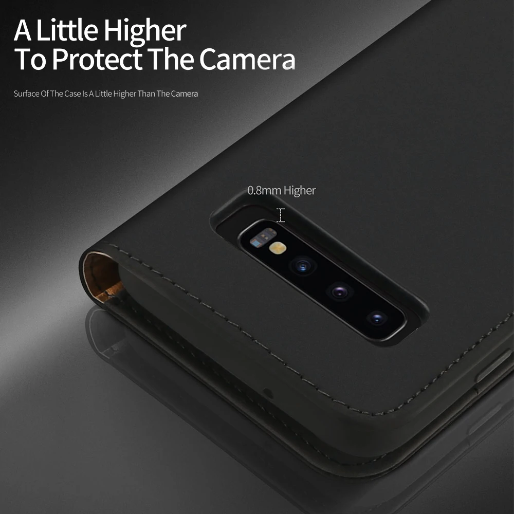 Роскошный чехол из натуральной кожи для samsung Galaxy S8, S9 Plus, S10, S10E, Note 8, 9, кошелек с откидной крышкой, слот для карт, магнитный бампер, чехол