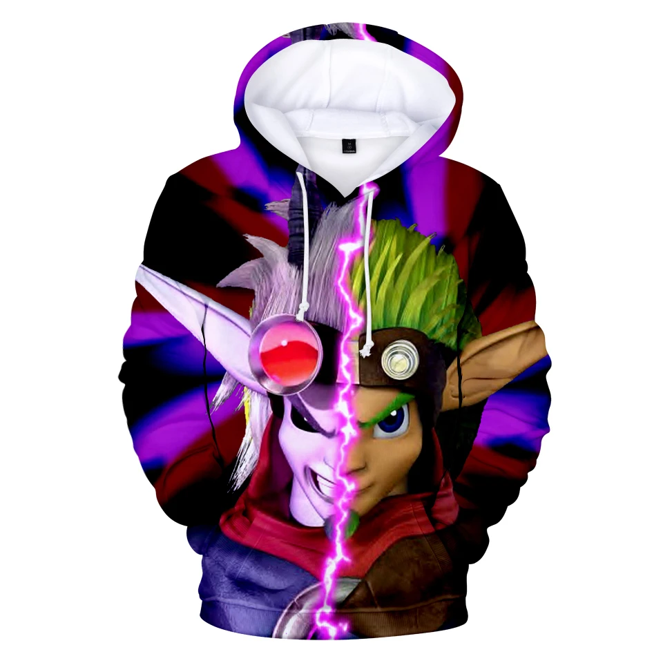 Hot Game jak 3 3D Hoodies Boy/Girl Casual Autumn Harajuku Print long sleeve Sweatshirts Hip Hop Tops plus size | Мужская одежда