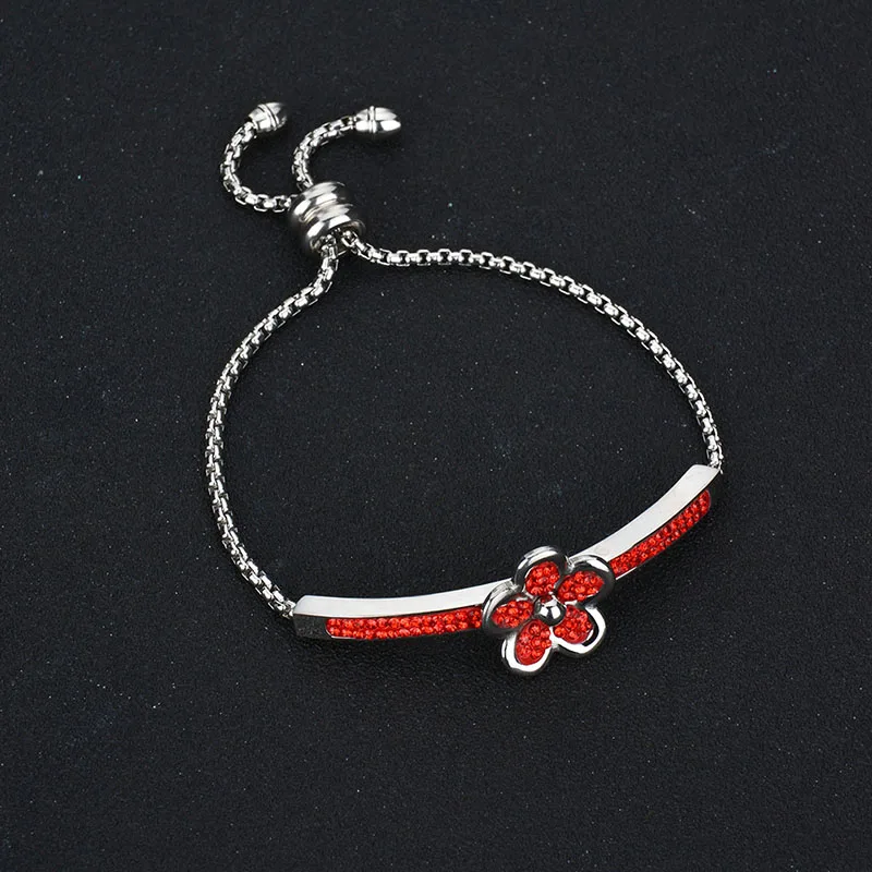 Женский браслет с цветами ELSEMODE из нержавеющей стали 316L цепочкой золотого цвета