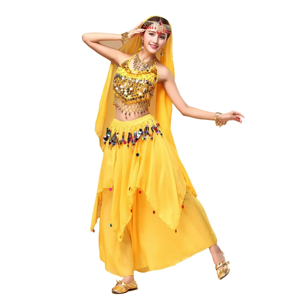 Костюм египетского танца живота топ и юбка из 2 предметов 7 цветов | Тематическая