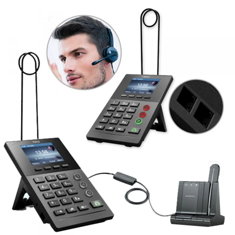 Fanvil X2 IP телефон телефонный центр с 2 8 дюймовым цветным экраном ЖК кнопка порт для