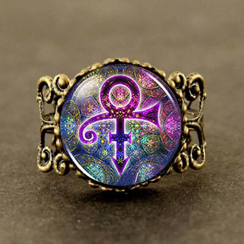 Винтажное мужское кольцо в стиле принца Рипа с символом мемориала любви и