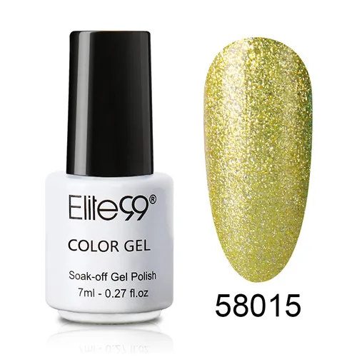 58015 Elite99 Bling 7 мл неоновый Гель-лак для ногтей 12 цветов замачиваемый УФ светодиодный Гель-лак для нейл-арта Vernis долговечные гель-лаки - Цвет: 58015