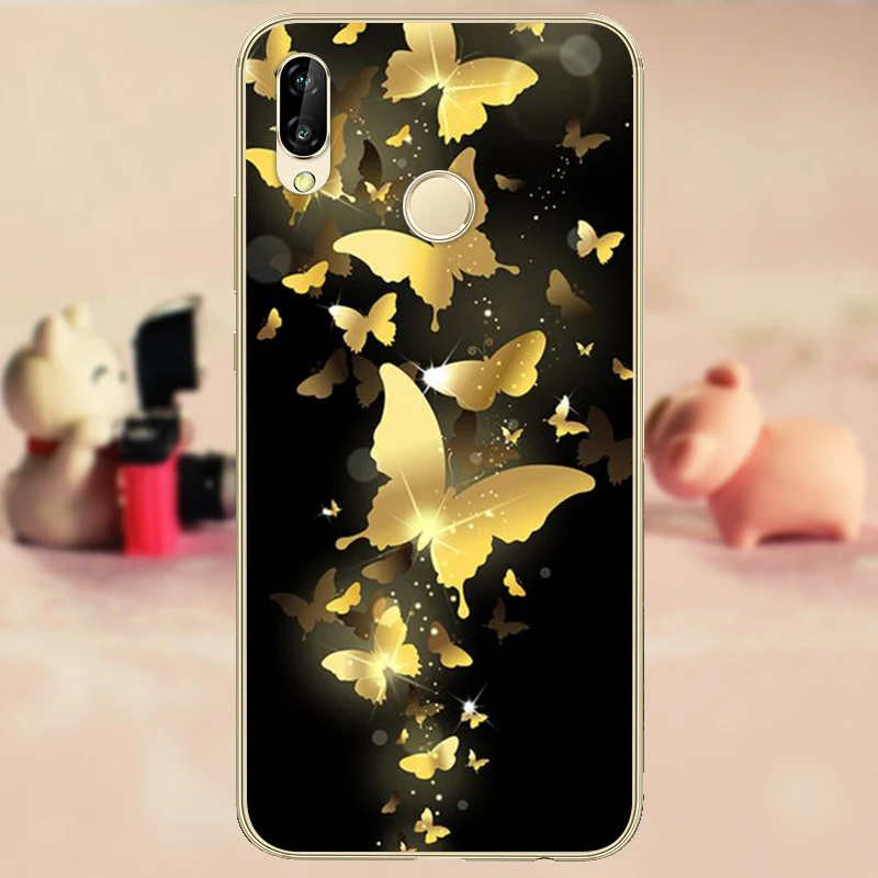 Мягкий чехол из ТПУ для Huawei P20 Lite силиконовый P20lite телефона задняя защитная крышка