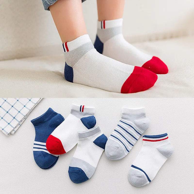 5 пар/лот Новинка лета 2019 детские носки для мальчиков и девочек комплект От 3 до 12