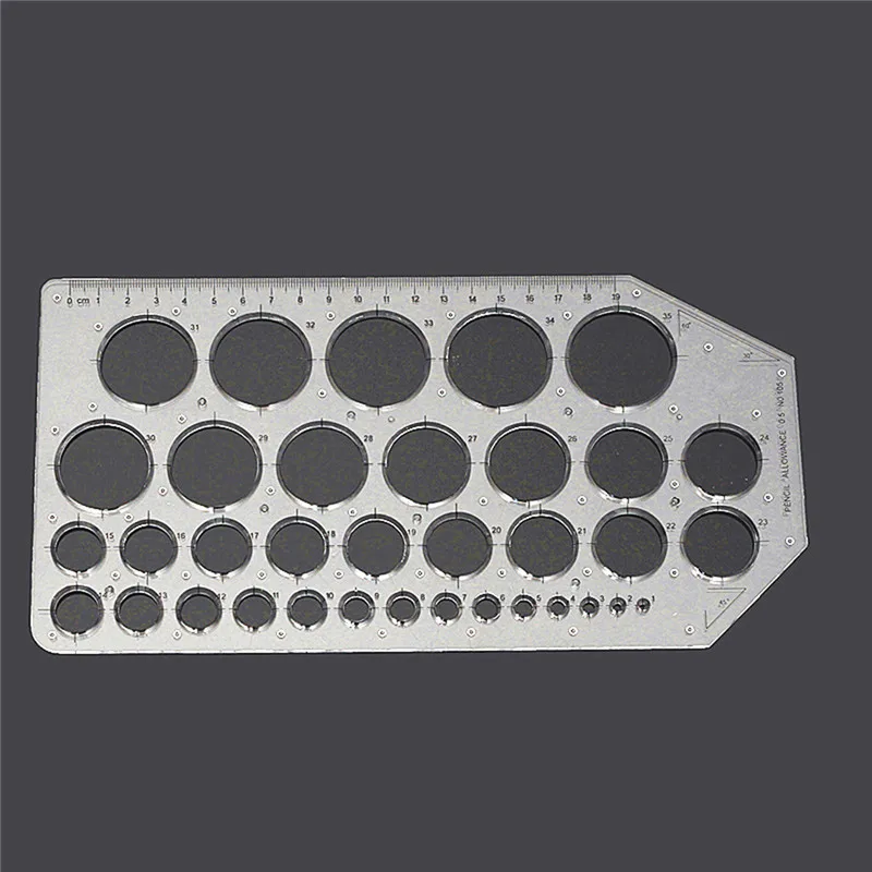 Новейшие Kicute пластиковые чертежи черчения круг шаблон линейка Математика