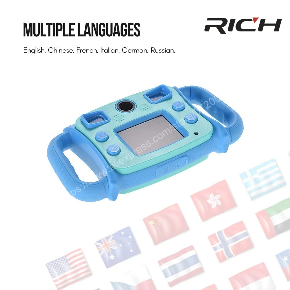 Богатая мини Детская Цифровая видеокамера ABS с ЖК экраном 2 0 дюйма прекрасный