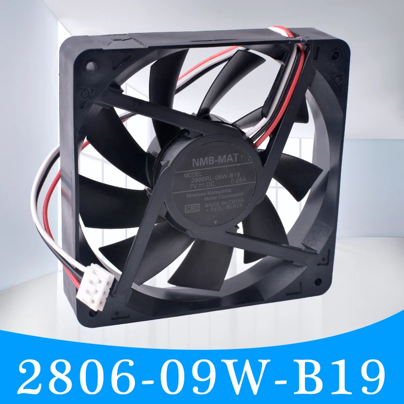 NMB 70 мм вентилятор 2806RL 09W B19 7015 70x70x15 5 в 7 USB двойной шариковый подшипник DIY