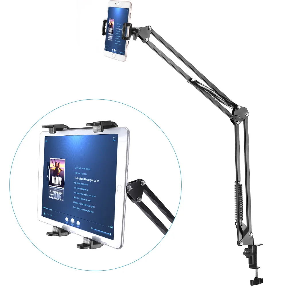 Neewer 2 Pack смартфон + подставка для планшета (прочная металлическая рукоятка мягкий