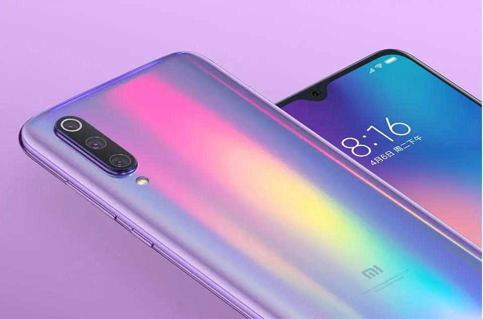 Глобальная версия мобильного телефона Xiaomi mi 9 mi 9, 6 ГБ, 64 ГБ, Восьмиядерный процессор Snapdragon 855, 6,39 дюймов, 48 МП, тройная камера с дисплеем, отпечаток пальца
