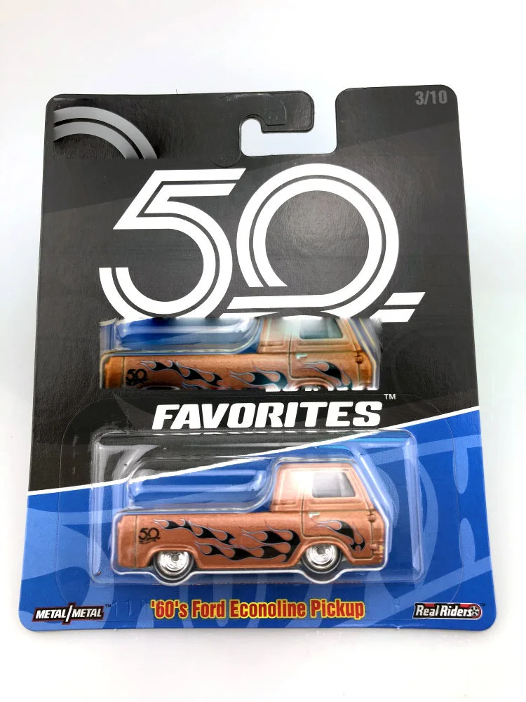 FORD (FLF35-3) Hot Wheels 1: 64 спортивный автомобиль VOLKSWAGEN DATSUN 50th anniversary Коллекционное издание металлический литой автомобиль настоящие всадники игрушки - Цвет: FORD (FLF35-3)
