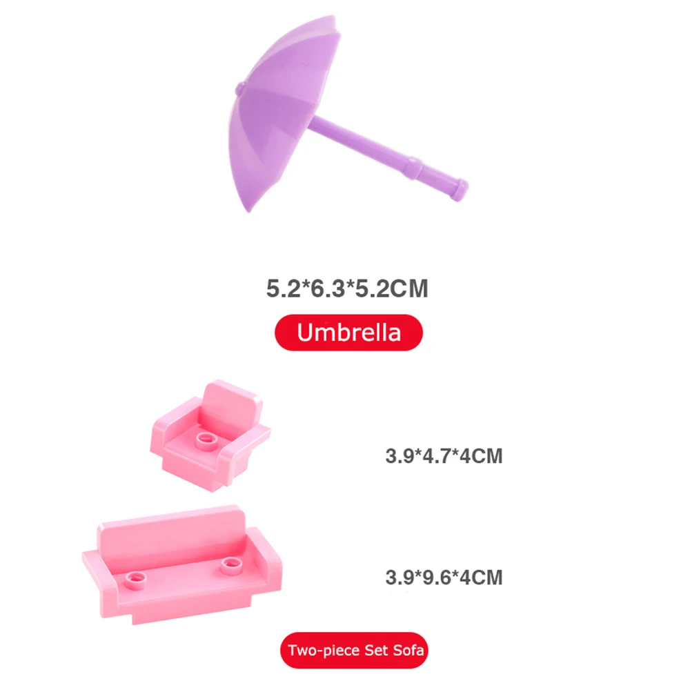 Набор для дома строительные блоки качели фигурки аксессуары обучающие игрушки