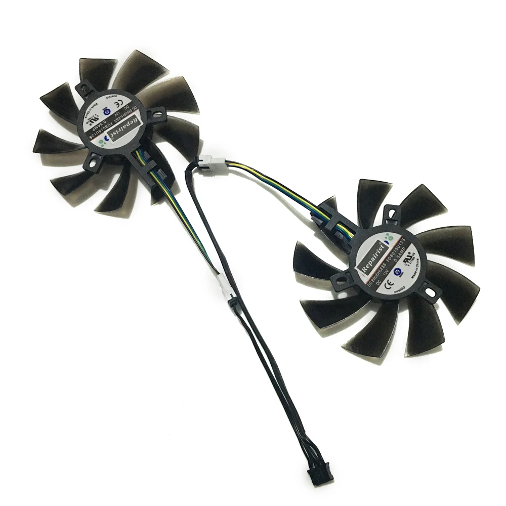 Вентилятор видеокарты RX 570 GPU VGA для Radeon XFX RX570|Кулеры и системы охлаждения