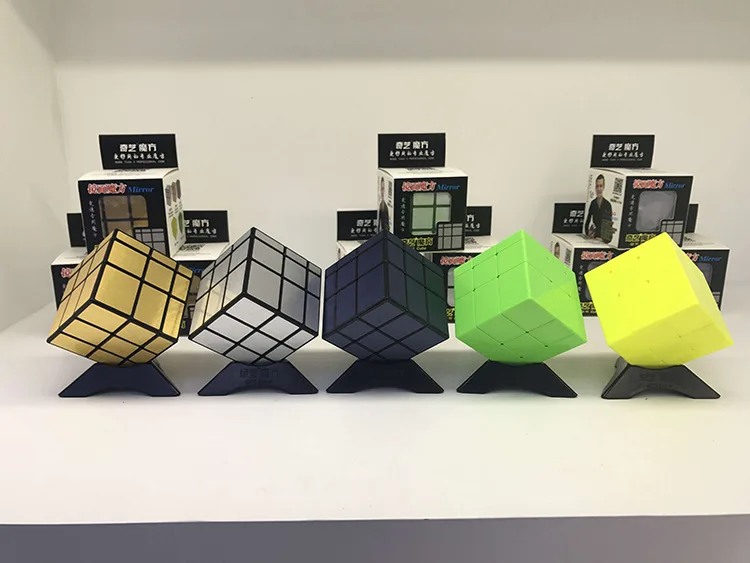 Moyu MofangjiaoShi ветряная мельница 3x3 зеркальный куб серебристо-золотой куб обучающая игрушка Cubo Magico идея подарка Прямая