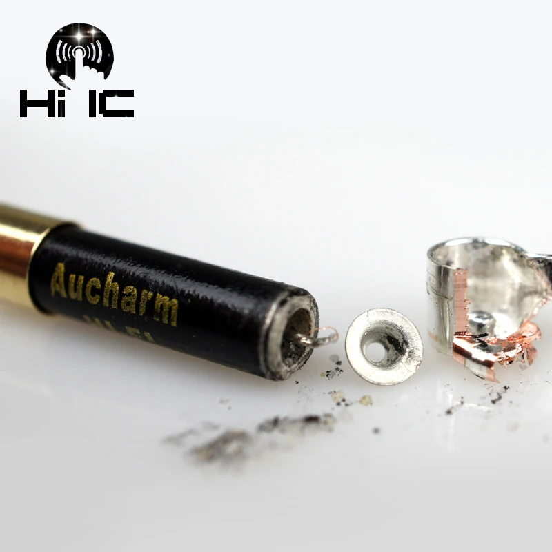 Фото 1 шт. Hi-Fi нано-предохранитель из монокристаллического серебра с золотым покрытием для аудиоаппаратуры, усилителя, розетки питания, 5x20 мм, с медленным срабатыванием. №3
