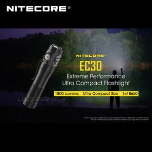 1800 люмен Nitecore EC30 CREE XHP35 HD светодиодный ультракомпактный фонарик с экстремальной производительностью
