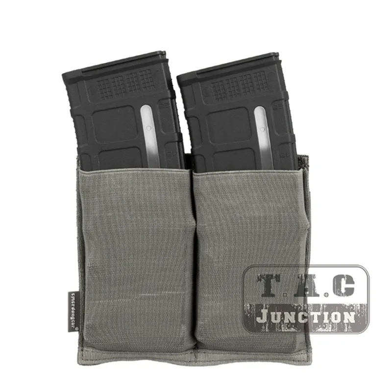 FG Emerson Тактический Быстрый ничья MOLLE/PALS EmersonGear высокоскоростной двойной открытый Топ 5,56 винтовка журнал маг сумка кобура - Цвет: FG