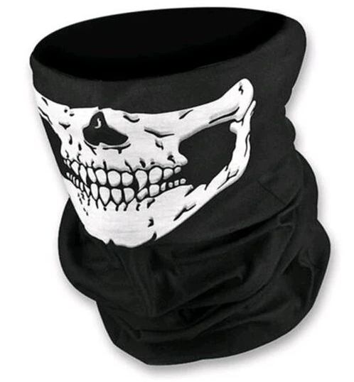 Мотоцикл Череп Призрак лицо шапка с защитой лица от ветра шапочка для спортивных