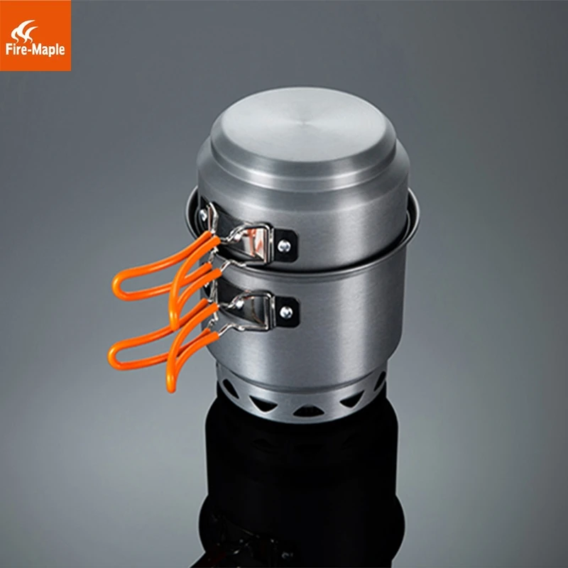 

Fire Maple Camping Pot Set Camping Cookware Utensils Outdoor Camping Hiking Picnic Heat Exchanger Aluminum Alloy FMC-218