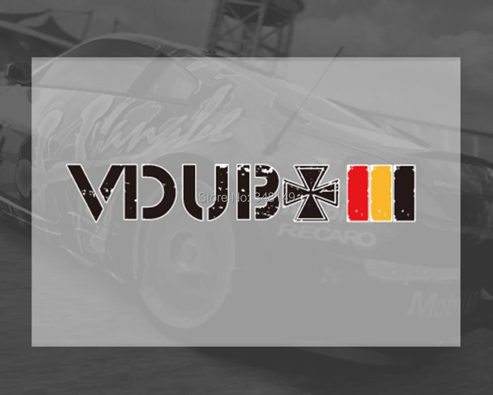 Автомобильные аксессуары Aliauto VDUB Cross с немецким флагом светоотражающие